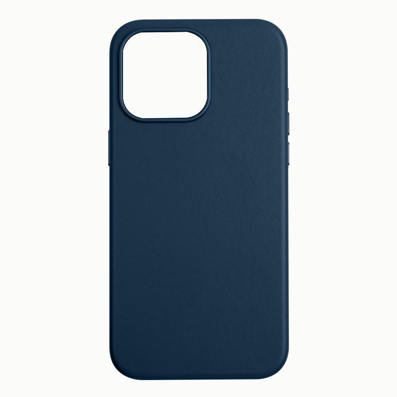 Applicable To IPhone16Pro Official Leather Mobile Phone Case Apple 15 Strong Magnetic Suction 14promax Protective Case 13
