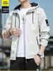 2022 Autumn Loose Fit Korean Style Hooded Casual Men's Workwear Jacket