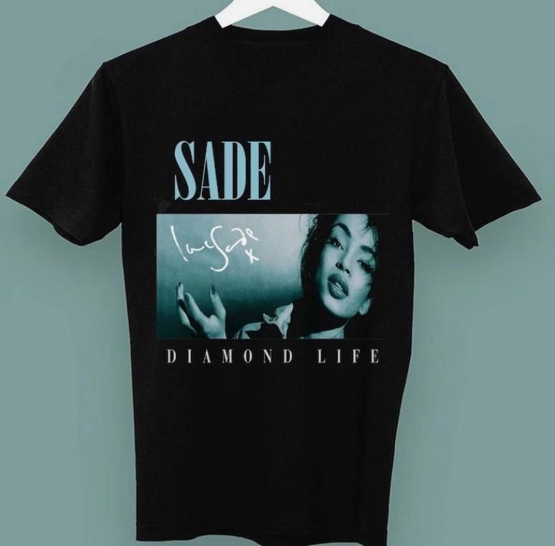 Sade Singer Signature Unisex T-Shirt Short sleeve Full Size S to 5XL Unisex T-Shirt S