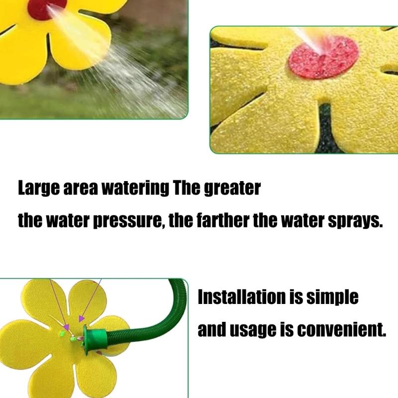 Whimsical Dancing Flower Whirling Sprinkler for Versatile Yard and Farm Use with Easy Installation Plant Irrigation