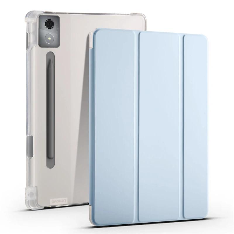 Pour coque Idea Tab Pro avec porte-stylo, triplié, dos souple, support, coque de tablette pour Idea Tab Pro 12.7, coque TB373FU Lenovo Idea Tab Pro