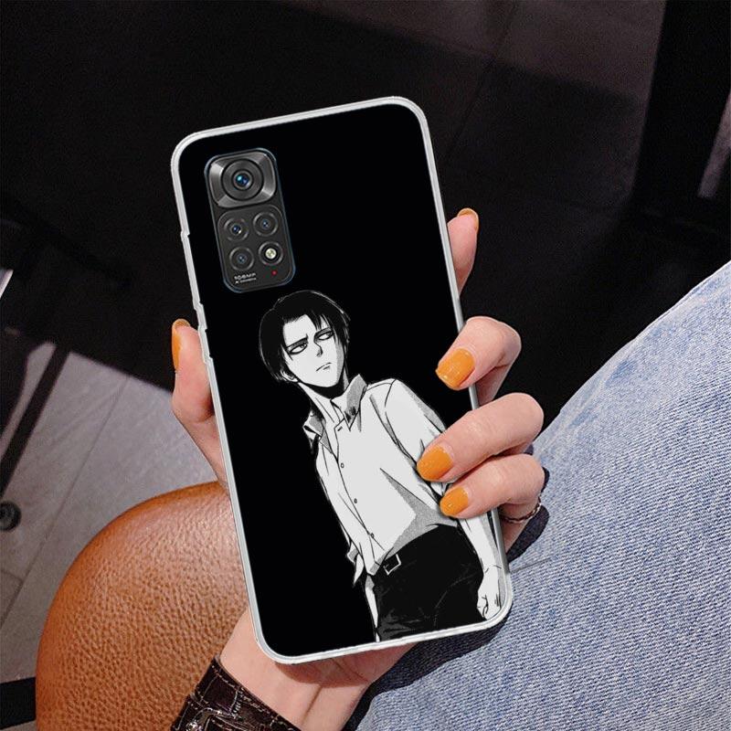 Attack Levi Phone Case For Xiaomi Redmi Note 15 14 13 12S 12 11 Pro Plus 14S 11S 11E 10 10S 11T 5G Personalized Cover Redmi Note