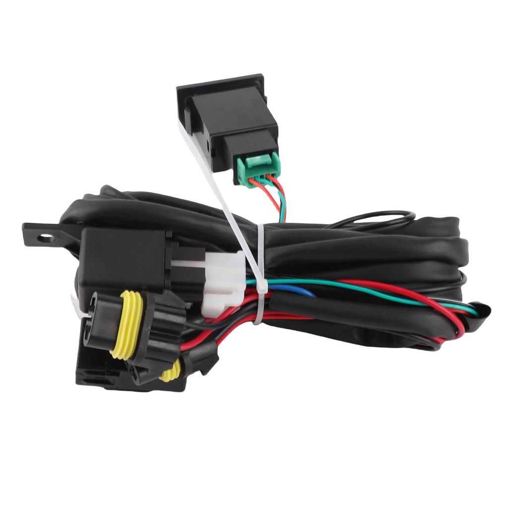 12V Universal Car LED Fog Light On Off Switch Wiring Harness Fuse Relay Kit