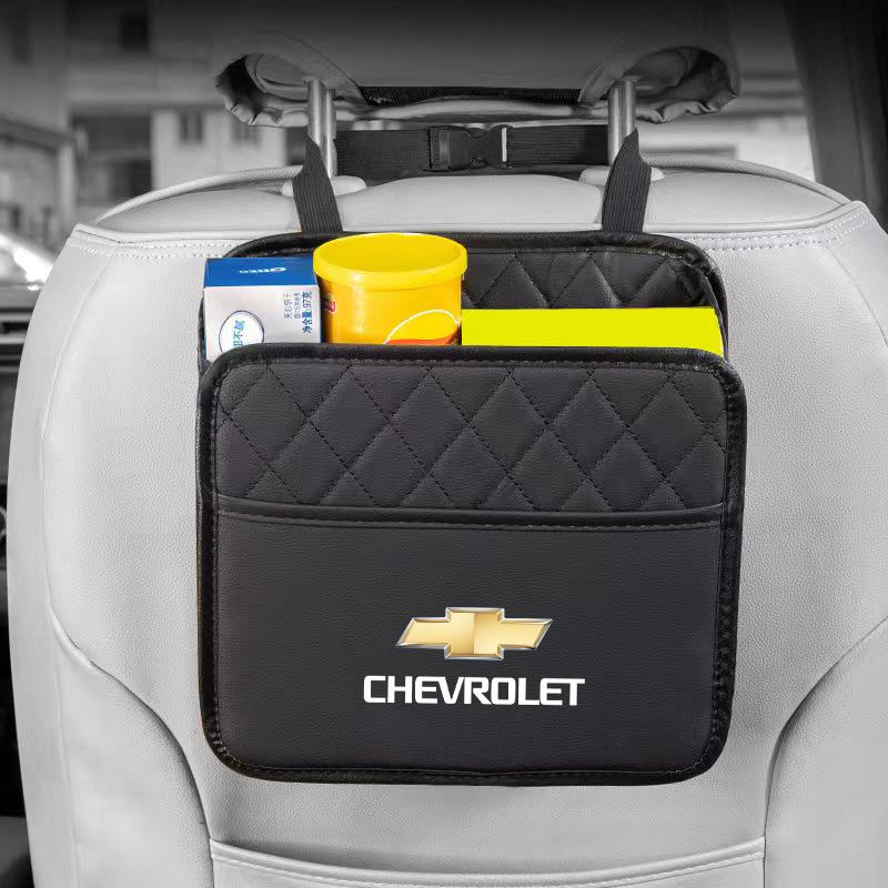 Leather Car Seat Storage Box Tool Organizer Case Auto Accessorie For Chevrolet Bolt Impala Onix Camaro Sonic Spark Captiva Cruze