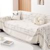 Plush Yarn Sofa Towel All-Inclusive Sofa Cover Dust Cover Living Room Straight Row Sofa One Piece Cover Cloth Anti-Scratching