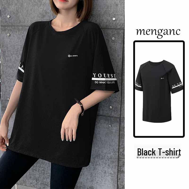 

Женский быстросохнущий топ с коротким рукавом большого размера для йоги, фитнеса, бега и скалолазания M