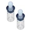2 Stück Ölbehälter mit Silikonpinsel Ölspenderflasche für Küche Grillen Backen Kochen