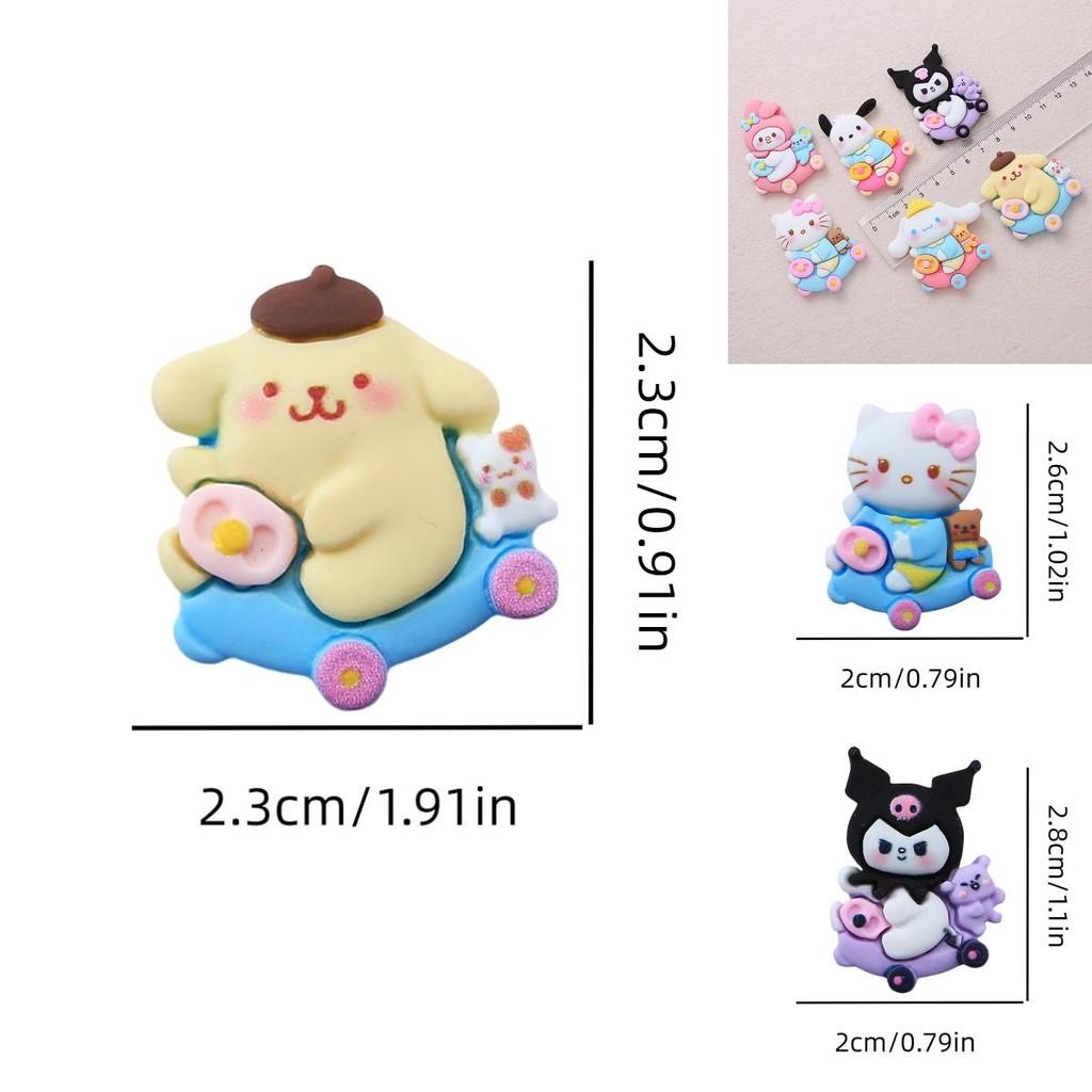 Cartoon Dog Car Tree Resin Accessories Cream Jelly Diy Phone Case Hairpin Water Cup Stationery Patch Material Characters)