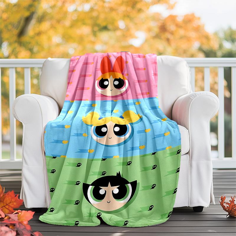 The Powerpuff Girls2 printed throw blanket—lightweight,soft,warm;versatile blanket for all seasons—perfect as &air-conditioning throw,nap blanket