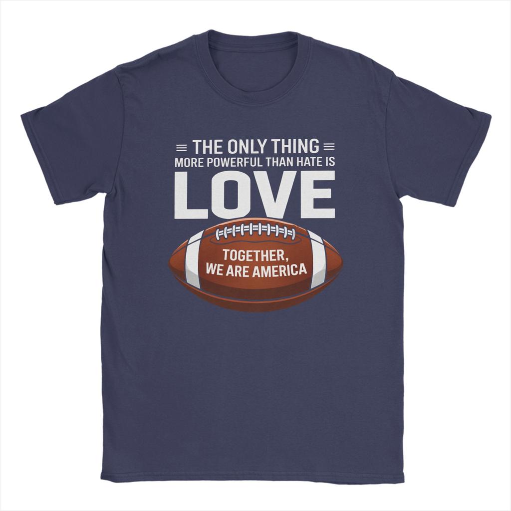 Mens TShirts The Only Thing More Powerful Than Hate is Love Vintage Cotton Tees Short Sleeve T Shirts O Neck Clothes