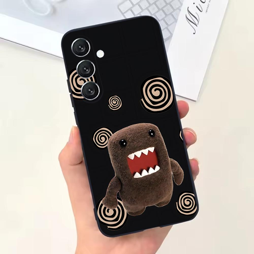 Cute D-Domo-kun Phone Case For Samsung Galaxy A13,A21s,A22,A31,A32,A52,A53,A71,A80,Soft Black Shell