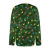 Women's Fashion Christmas Printed Long Sleeve Knitted Cardigan Button Down Jacket