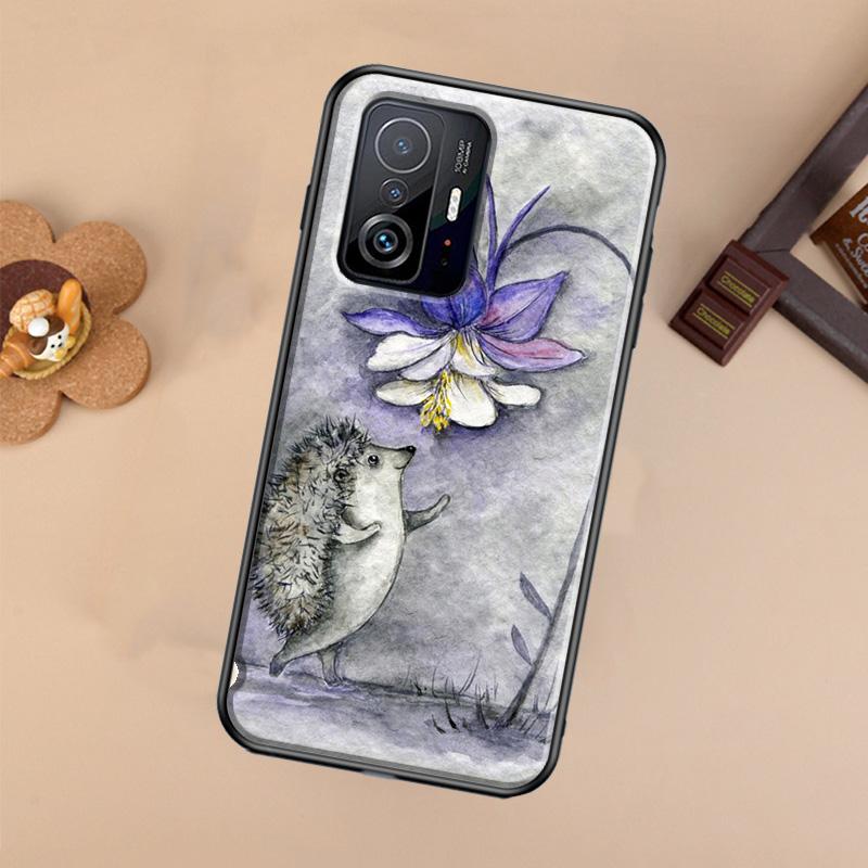 Kawaii Little hedgehog colored Case For Xiaomi POCO X7 X6 Pro X3 X5 M6 F3 F5 F6 Pro 11T 12T 13T 14T Pro 13 14 Ultra Cover