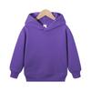 Boys and Girls Casual Comfortable Color Hooded Sweatshirt with Pockets and Long Sleeve