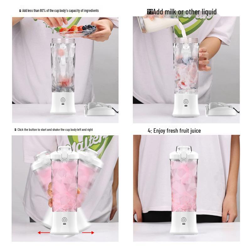 Rechargeable Mini Portable Juicer Cup - Electric Fruit Blender