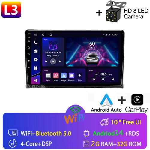 Radio Auto Multimedia Player 9 inch Sistem Android pentru Volkswagen Multivan T5 2003 - 2015 Navigație GPS Ecran Split Bluetooth
