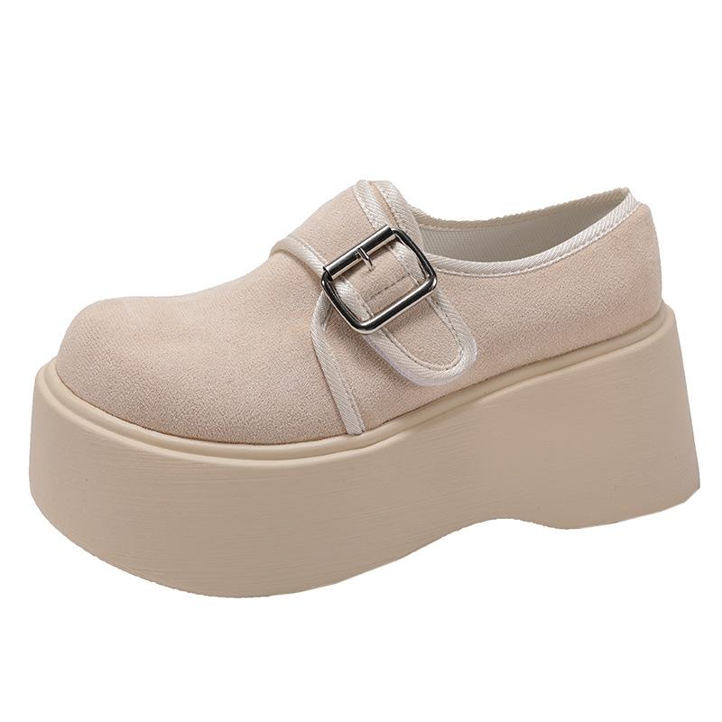 

Ботинки Boken женские на платформе 2025 весна ленивые однопедальные туфли ретро универсальные японские маффины одиночные туфли 35