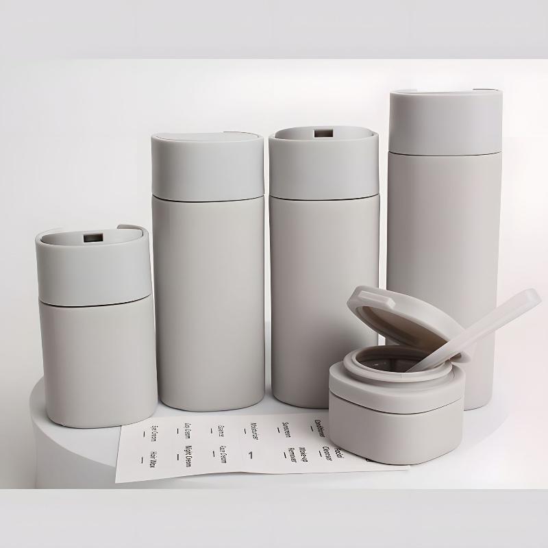 5 Adet/Set Nemlendirici Makyaj Dağıtma Şişeleri, Taşınabilir Losyonlar, Şampuanlar, Seyahat İçin, Doldurulabilir, Sıkılarak Boşaltılan Şişeler