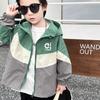 Autumn 2025 Boys' Hooded Windbreaker Jacket - Stylish and Handsome