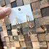 Lange C-Stecker-Ohrringe aus 925er Silbernadel: Koreanisches Design, Vielseitig, Hochwertige Promi-Ohrschmuckstücke.