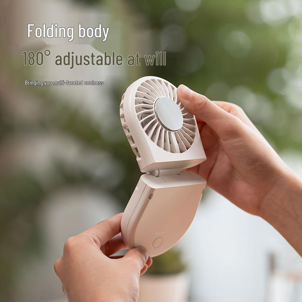 Portable Handheld Folding Neck and Desktop Multi-Purpose Cooling Fan