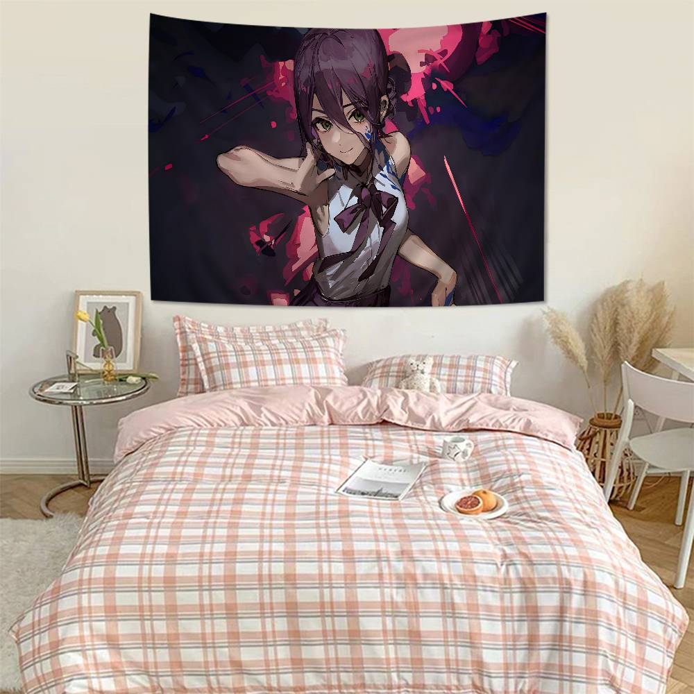 Chainsaw Man The Movie Reze Arc Colorful Tapestry Wall Hanging Cheap Hippie Wall Hanging Bohemian Wall Tapestries Mandala