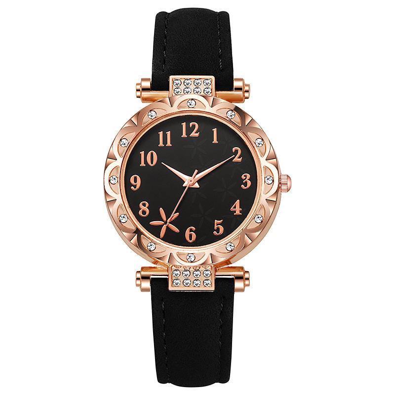 Women's Fashion Watch Sweet Leisure Academy Style Leather Quartz Watch