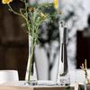 Transparente Glasvase Ornament Gäste Restaurant Vase Blumenarrangement Kleiner Mund Wasserblumen-Teiler Schreibtischdekoration