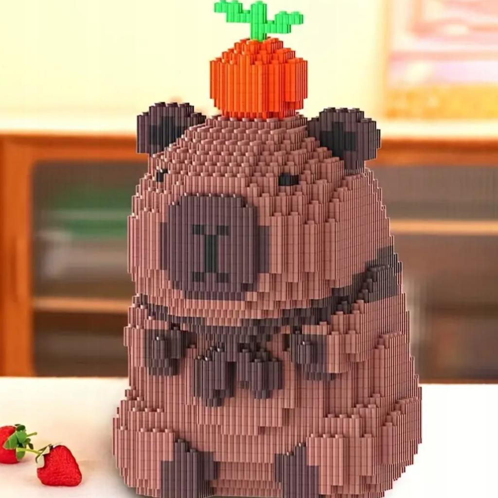 Building Blocks Set Capybara In a Scarf Scarf To Build 1500 Pcs.