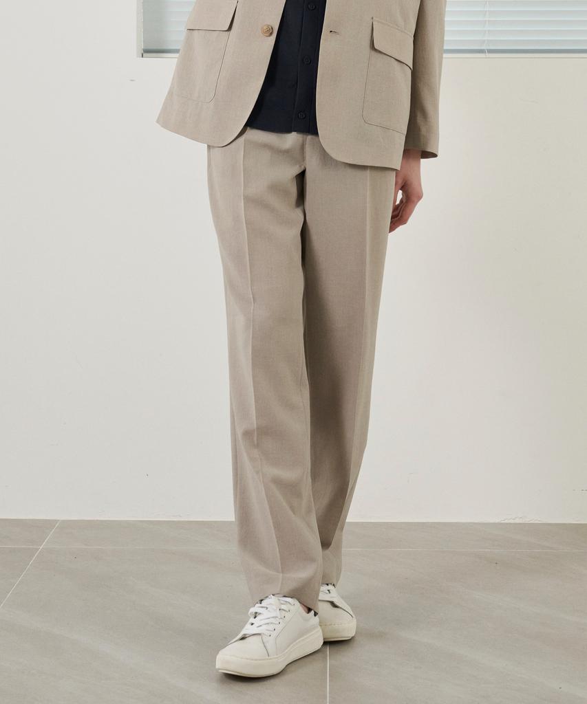 210EDIT Men'S Cool Silky Cinnabar Semi-Wide Slacks_Ze2Pt120_Sbe