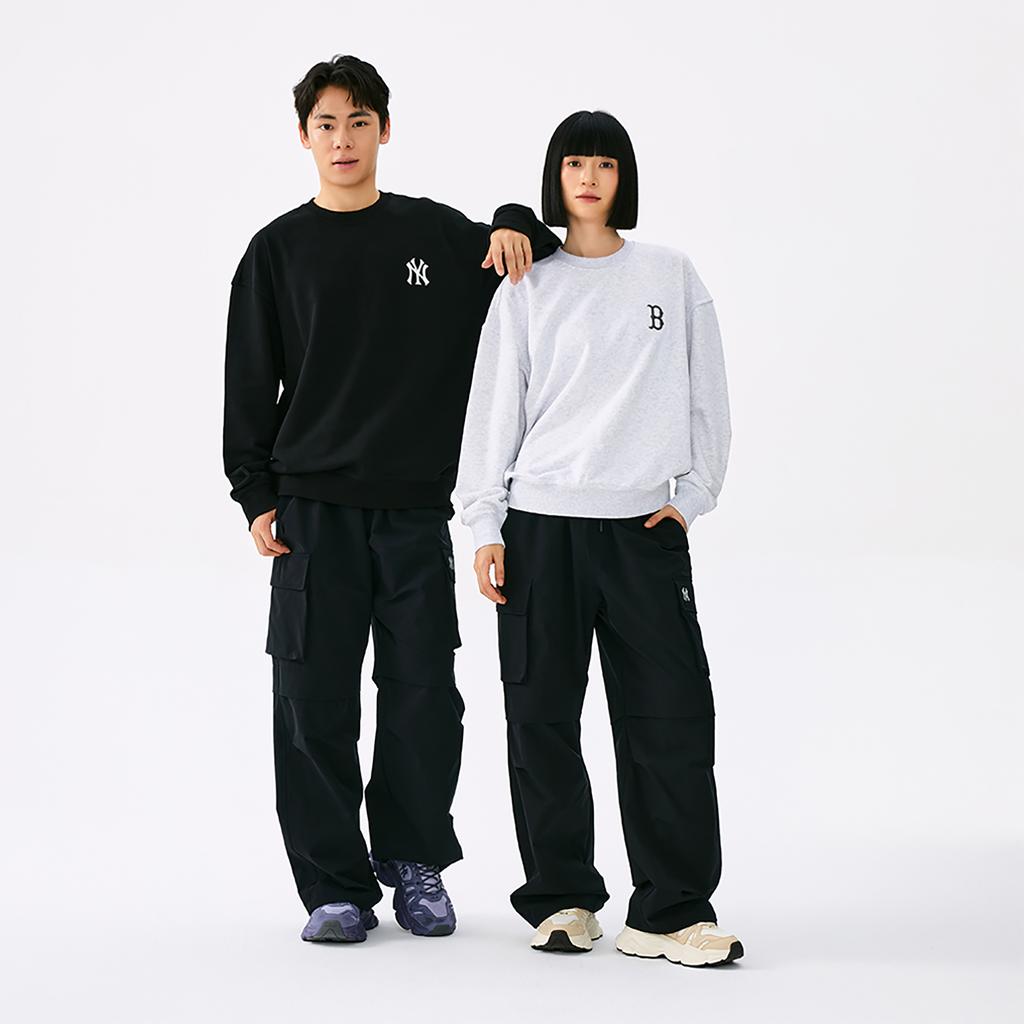 New MLB New York Yankees Basic Collection 25FW Sweatshirt Unisex 3AMTB3154-50BKS