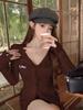 Women's Irregular Bodycon Knit Sweater - 2025 Spring/Autumn Long Sleeve Top