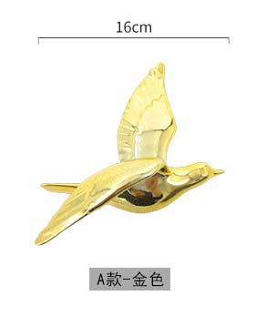 Golden Bird Wall Decoration Background Wall Simulation Bird Suspended Structure Pendant Hanging Decoration Home Decoration