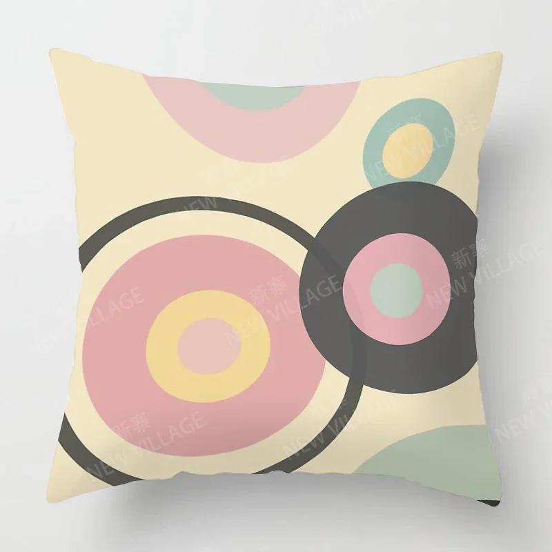 Nordic Fall Home Decor Autumn Throw Pillow Case Sofa Cushion Cover Modern 45x45cm 45*45 50x50 60x60cm 40*40 40x40 Geometry 60*60