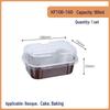 Disposable Aluminum Foil Basque Cake Container with Lid