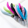 Stainless Steel Full Jaw Cuticle Shears Clippers Comfortable Rubber Handle Trimmer Professional Nail Care Tool
