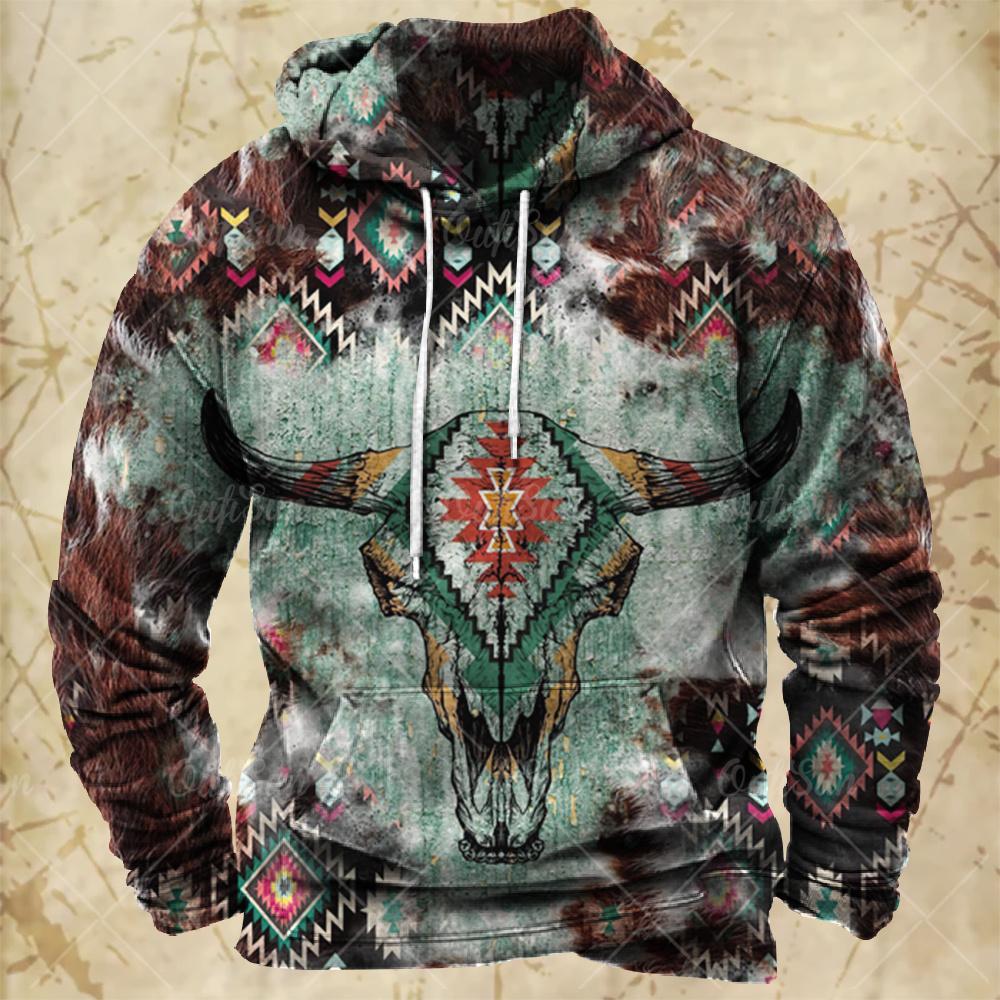 Vintage Hoodie For Men Harajuku Print Autumn Long Sleeve Sweatshirts Oversized Y2k Clothing Men's Hoodies Fashion Streetwear