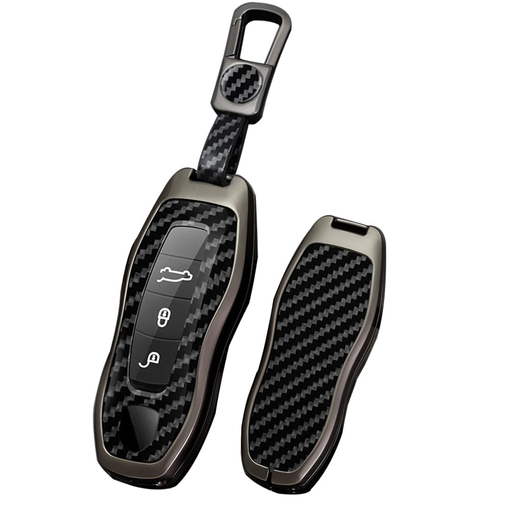 TECART Porsche Exclusive Smart Key Case, Key Cover, Key Holder, High Quality, Scratch-Resistant, Resistant