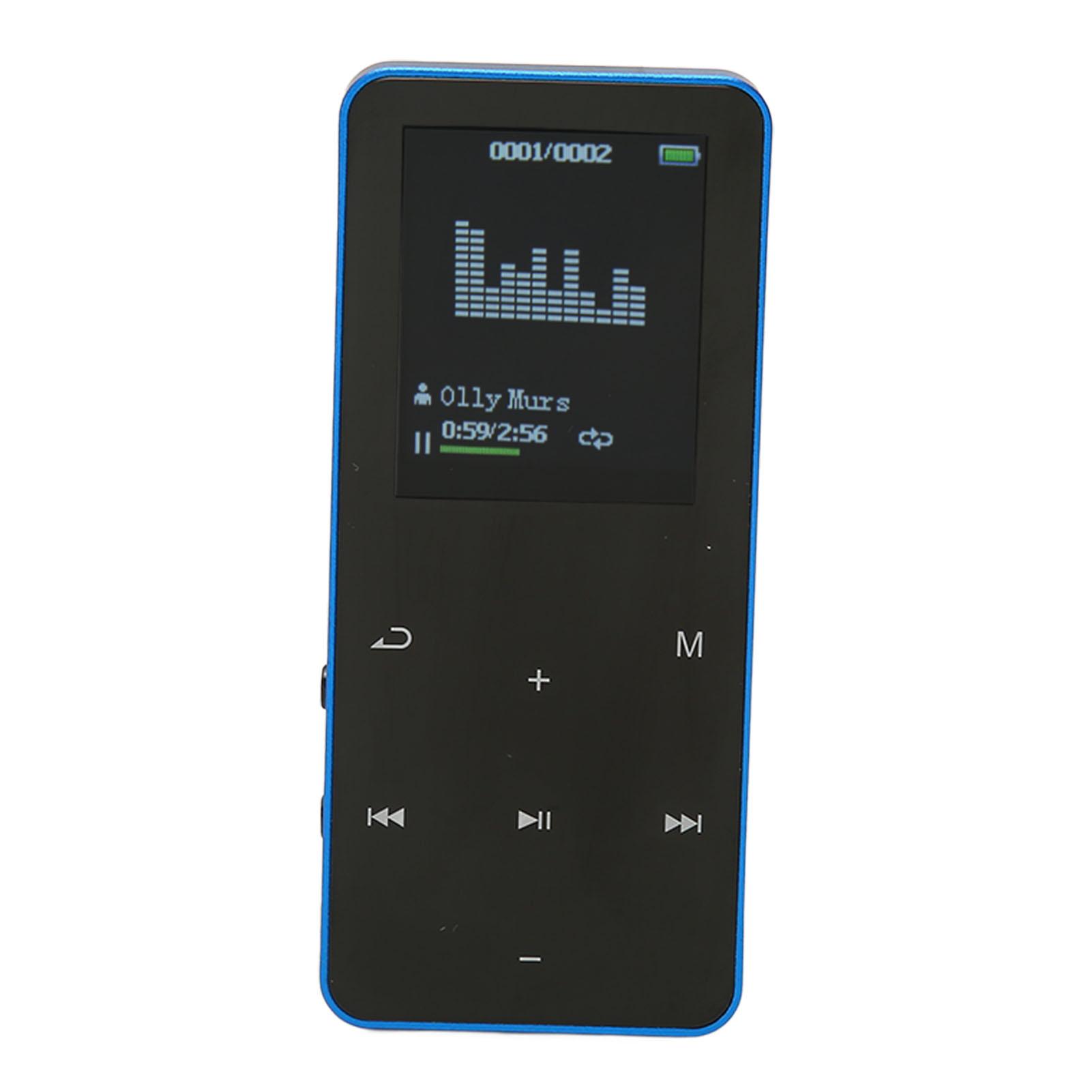 

MP3-плеер 8G Bluetooth 4.2 1,8-дюймовый экран шумоподавление без потерь портативный MP4-плеер с синий