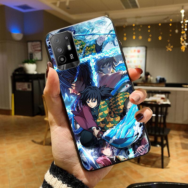 

Чехол для телефона Demon Slayer kimetsu no yaiba с аниме для OPPO A54 A74 A94 A53S A9 A5 A15 A16 A91 A96 A76 Reno8 8Pro Reno2 Z OPPO A16