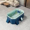 Foldable Inflatable-Free Pool: Ready-to-Use Large Family & Kids' Outdoor Bathing Pool