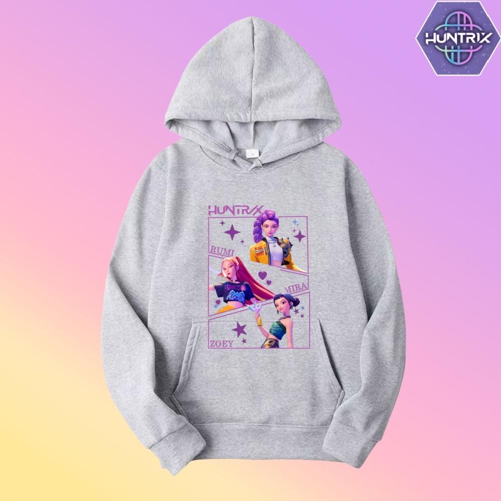 Toddler Girl Clothes KPop Demon Hunters Fashion Hoodie Men's Women's Sweater K-Pop Casual Style Kids New Cartoon Sweatshirt