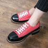 High Quality Low Heel Platform Shoes Leather Shoes Men Casual Lace Up Loafers Leather Premium Casual Luxury Brand Oxford Shoes