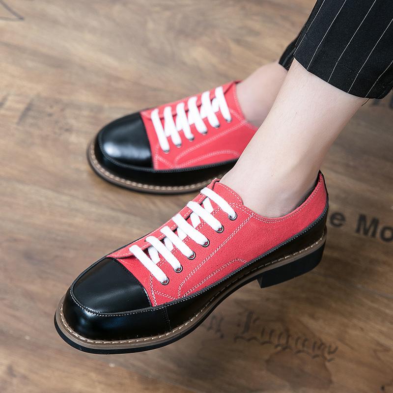 High Quality Low Heel Platform Shoes Leather Shoes Men Casual Lace Up Loafers Leather Premium Casual Luxury Brand Oxford Shoes