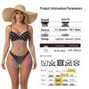 Rainbow Mesh Halter Beach Cover-up Dress