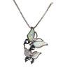 Two butterfly pendant necklaces, simple and personalized niche necklaces.