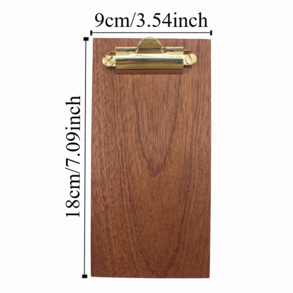 Universal Receipt Holders Multifunctional Wooden Menu Holder Memo Menu Clip  Office Supplies