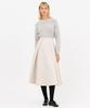 Jun By Jun K Front Tuck Flare Skirt_Cream