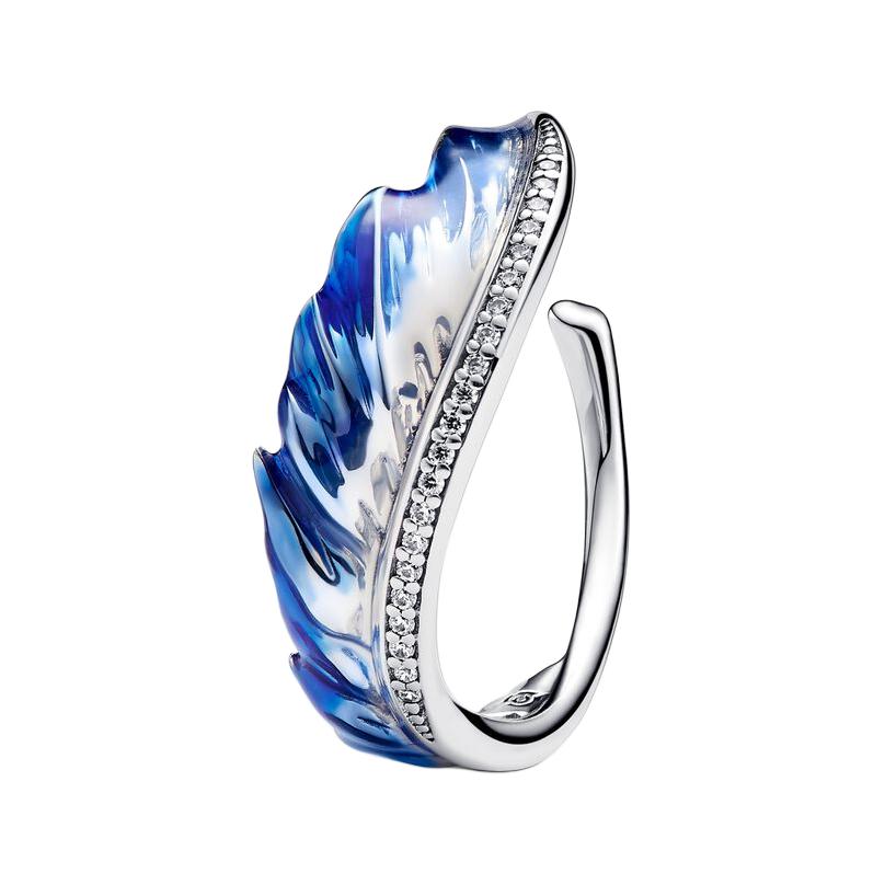 

Pandora Cloud Ruler Cloud Wing Design 925 Silver Ring Women ring Blue 193198C01 Box,50