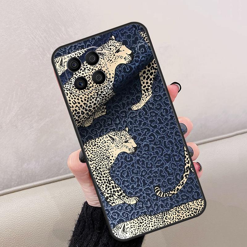 Fashion Leopard Print For Honor Magic 8 7 5 6 Lite Case For Honor 200 400 Pro X9d X9c X9b X9a X8c X8b 70 90 Win RT
